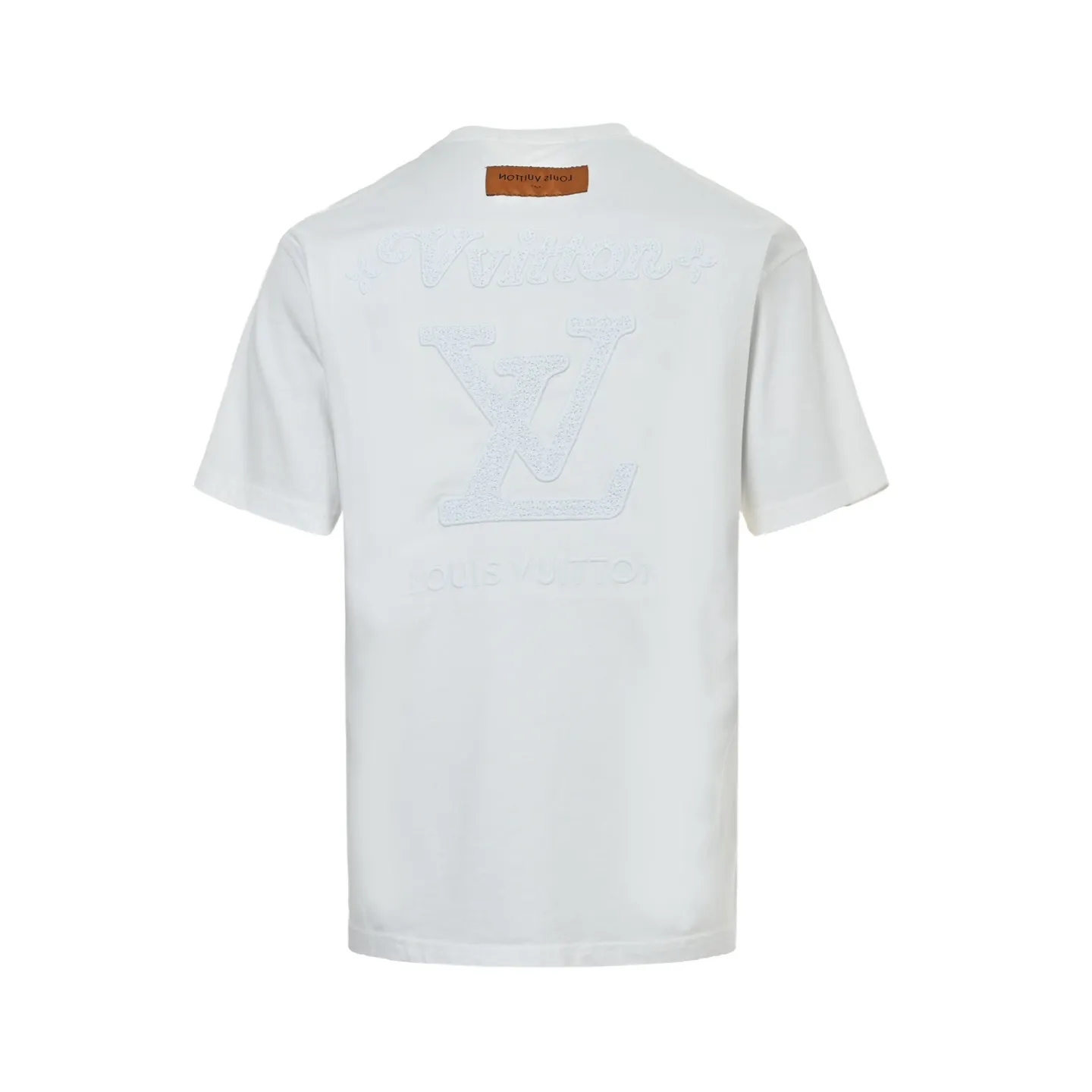 Louis Vuitton/Louis Vuitton 26ss woven letter embroidered short sleeves